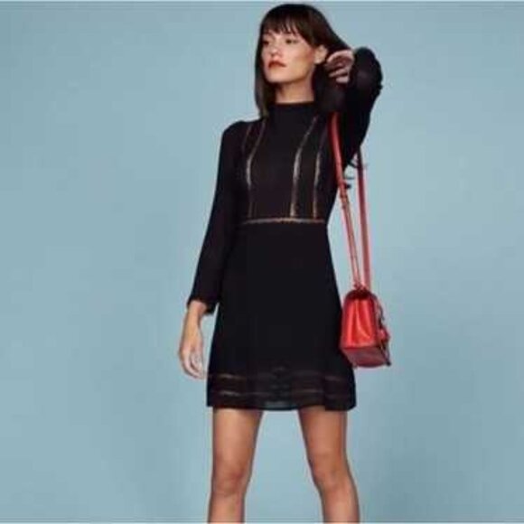 Reformation Dresses & Skirts - Reformation Florence Black Dress 8
